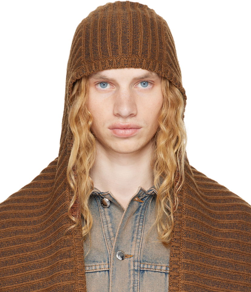 Шал Eckhaus Latta Poet Bonnet Snood Кафяво | 8083-EL-PF24-M - MULCH