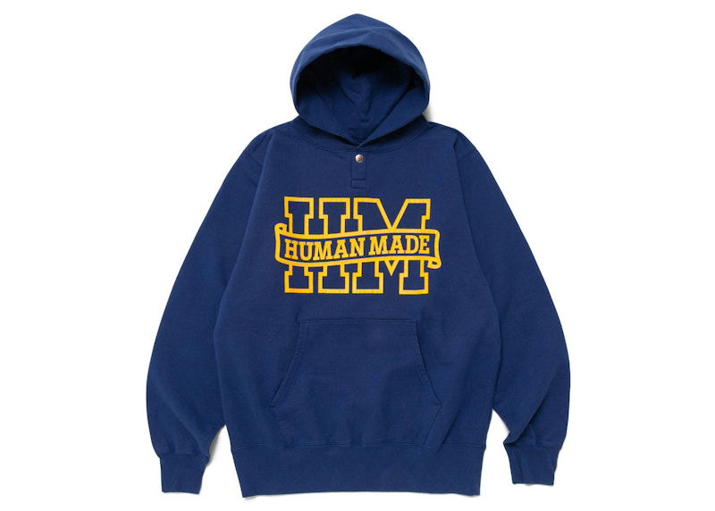 Суитчър Human Made Snap Hoodie Тъмно синьо | HM25CS007