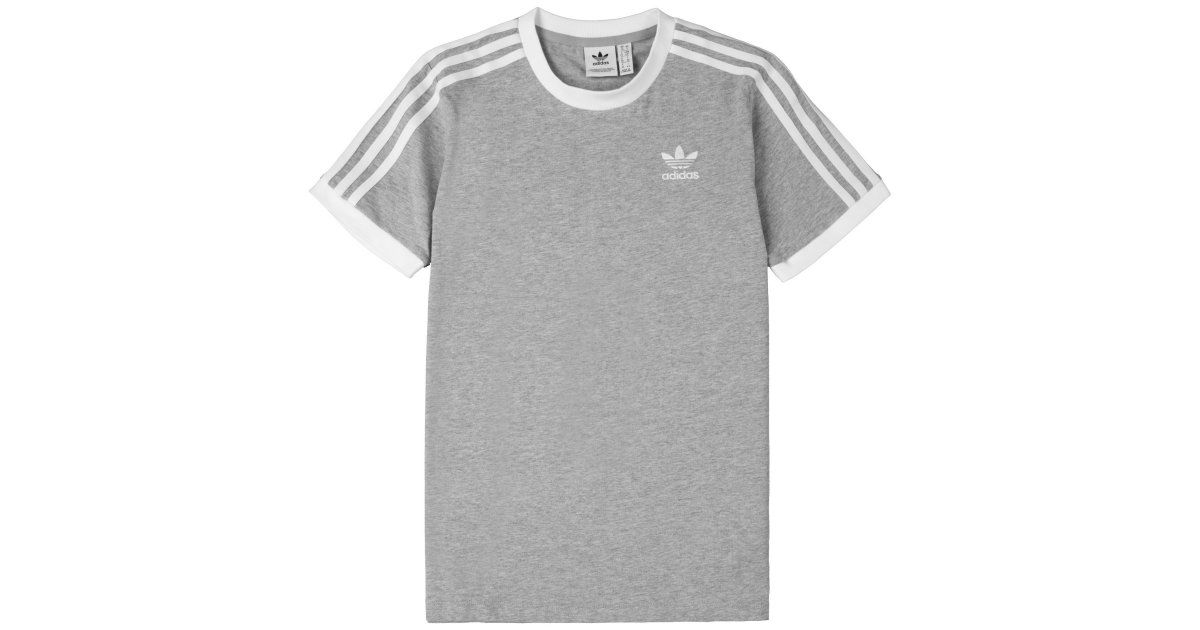 Тениска adidas Originals T-shirt Adicolor Classics 3-Stripes Сиво | h33576, 0