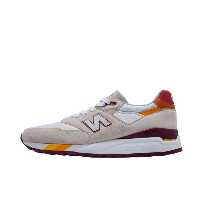 Кецове и обувки New Balance 998 "Coumarin Pack White Burgundy" Бяло | M998CST