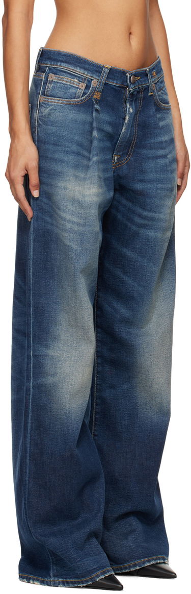Дънки R13 R13 Damon Wide-Leg Jeans Синьо | R13W3147-D144A, 1