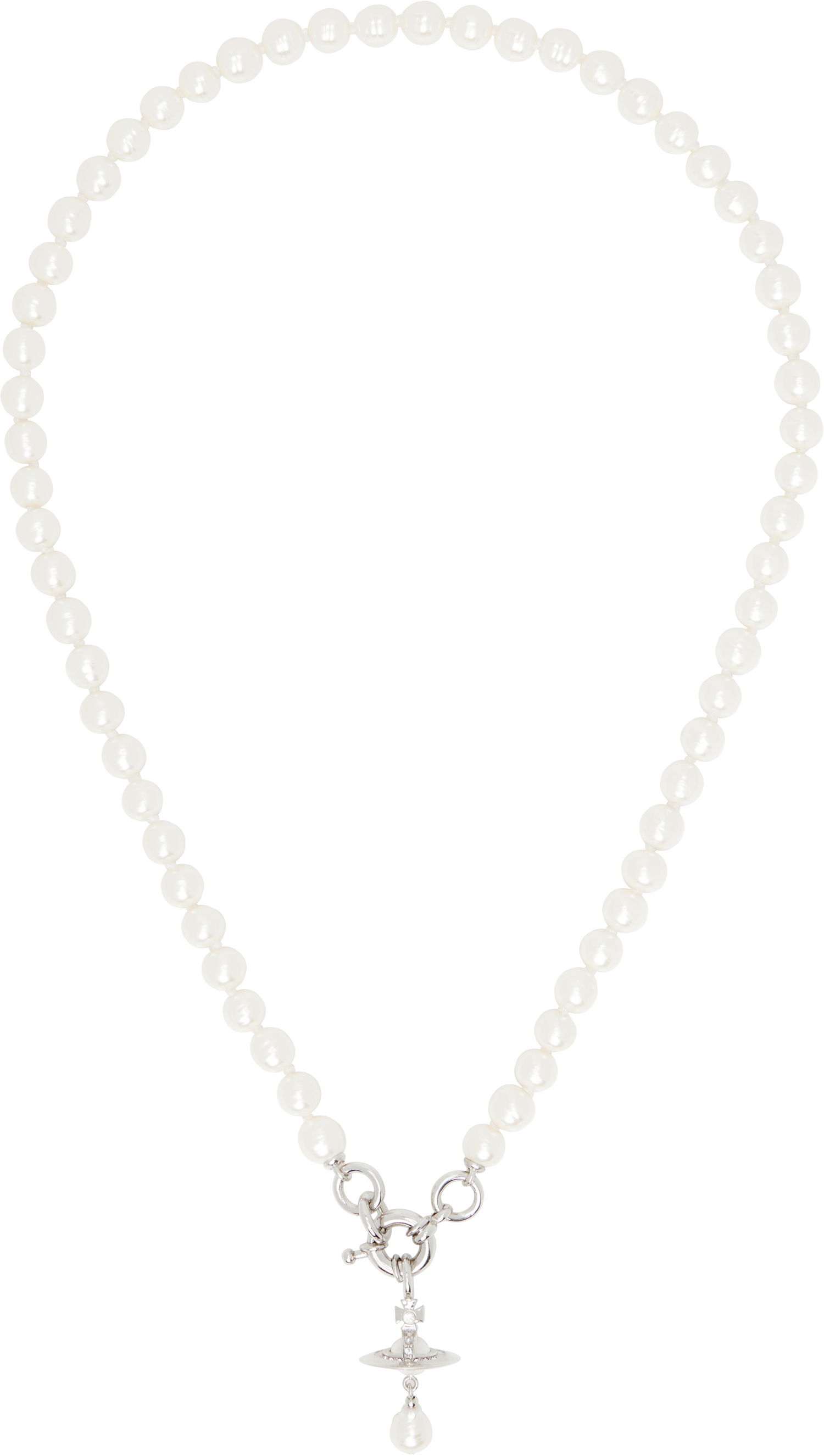 Колие Vivienne Westwood Vivienne Westwood Aleksa Pearl Necklace Бяло | 6301013F-02P543-, 0
