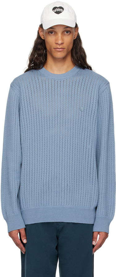 Пуловер Carhartt WIP Caleb Knit Sweater Синьо | I033714, 0