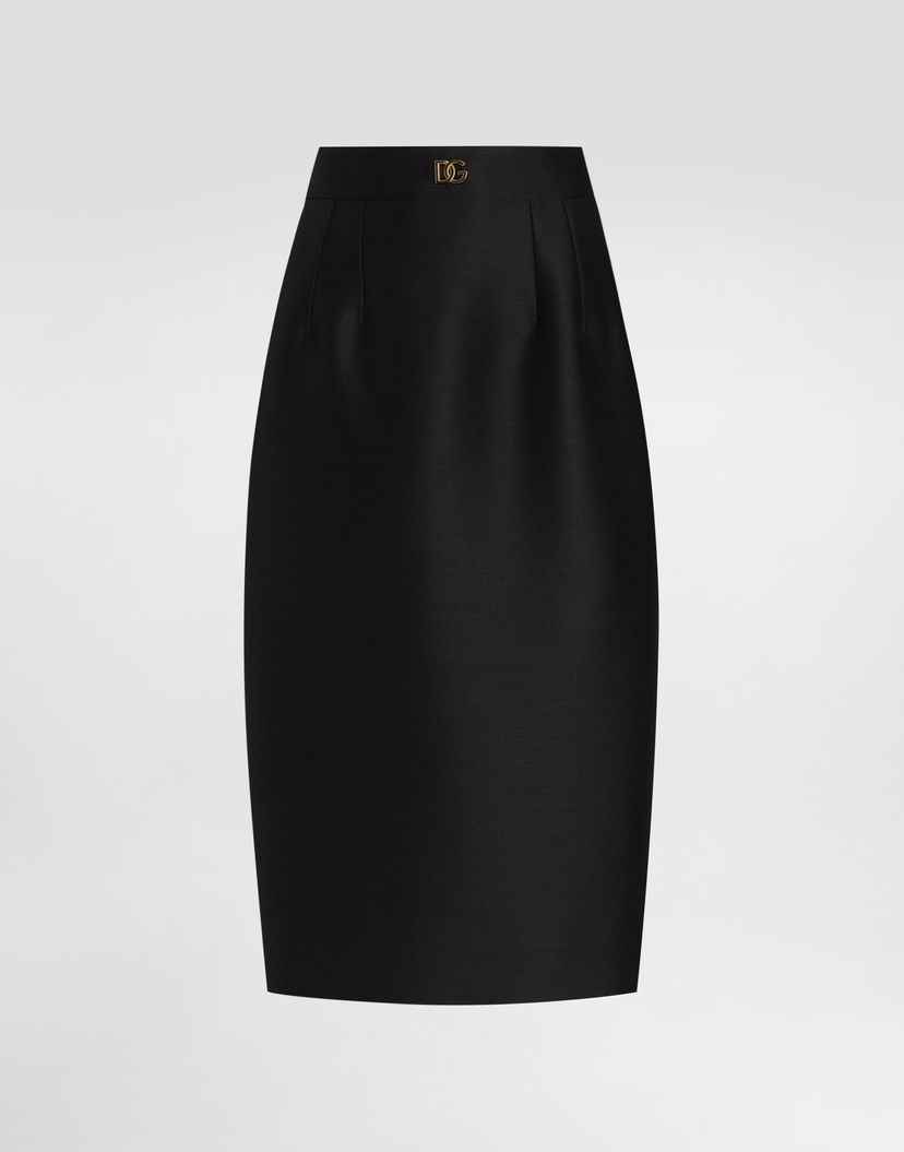 Пола Dolce & Gabbana Dolce & Gabbana Faille Sheath Skirt Черно | F4CJGTFU3R1N0000