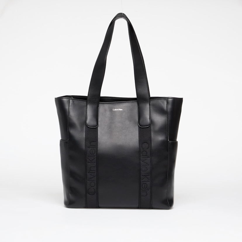Чанта през рамо CALVIN KLEIN Bag Webbing Strap Tote Black Universal Черно | LV04F3289G 2QP