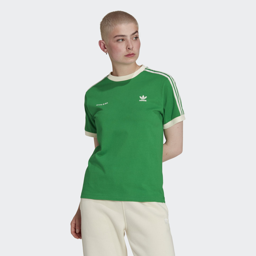 Тениска adidas Originals Sporty & Rich Зелено | IB2158, 0