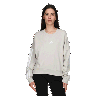 Суитчър adidas Originals 3-Stripes Fleece Sweatshirt Сиво | JE0014, 0