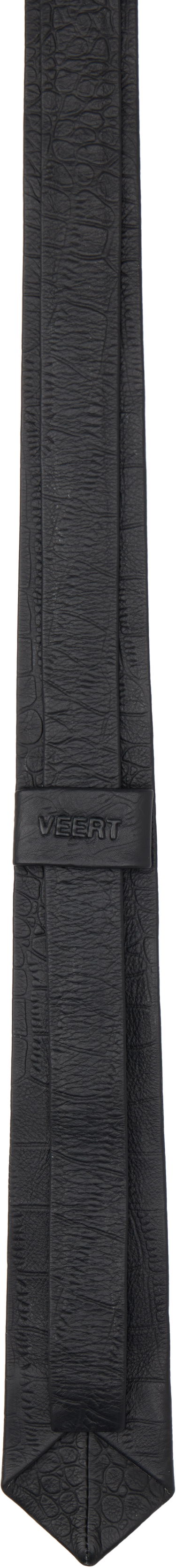Колани VEERT Croco Leather Tie Черно | VR325BL1, 1