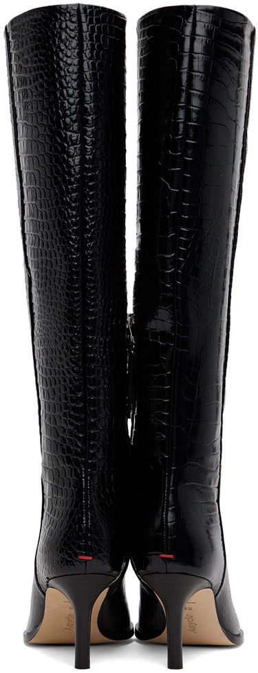 Чорапи Aeyde Aeyde Tula Leather Tall Boots Черно | A11-KB-TULP75ST95-FW24-800-065, 1