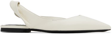 Грижа за обувките BY FAR BY FAR Yasha Slingback Flats Бяло | MWFFC024LL002WH020PL, 0
