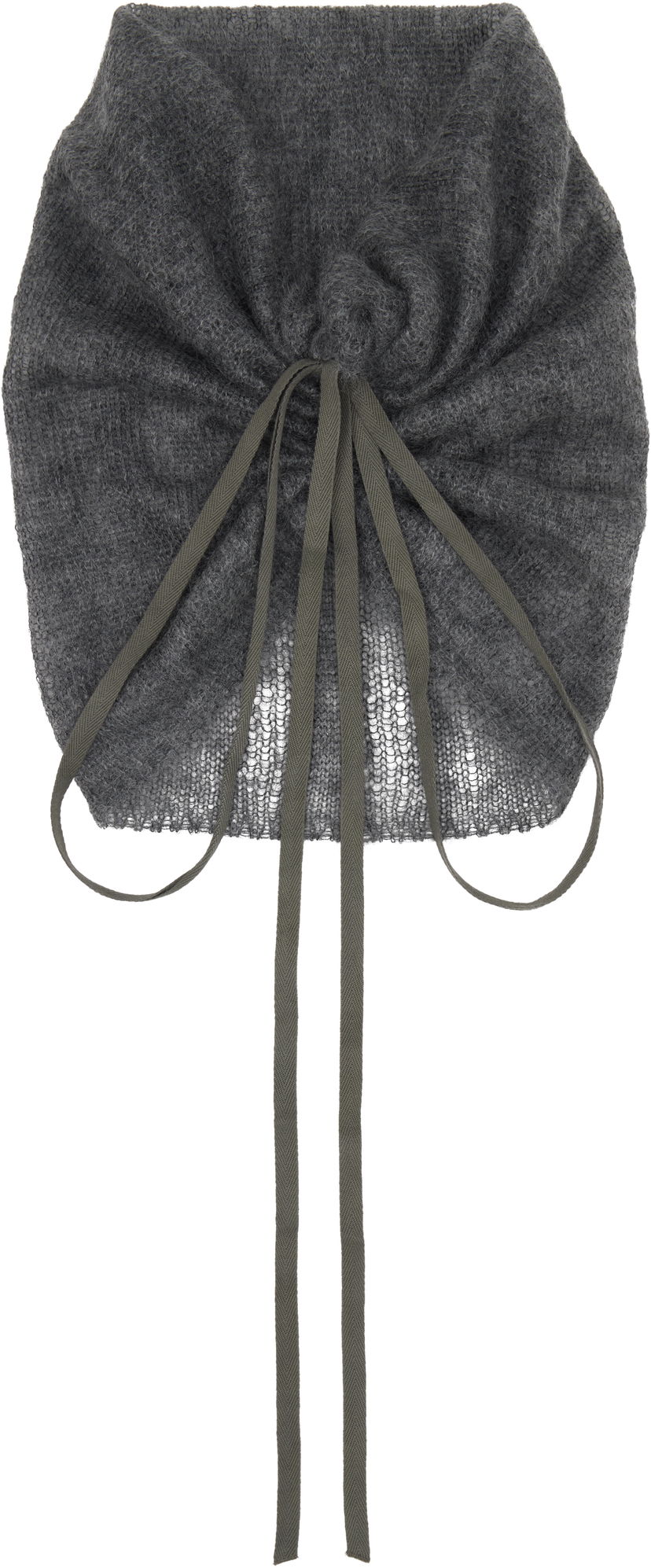 Шал Ann Demeulemeester Ann Demeulemeester Oden Knit Tie Collar Сиво | 2520-W-CL35-KN069-088