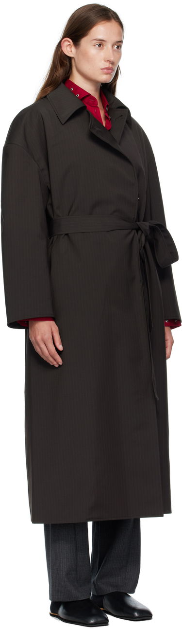 Палта OUR LEGACY OUR LEGACY Pinstripe Court Coat Черно | W4251CC, 1