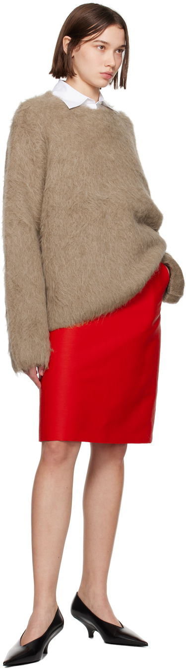 Пуловер TOTEME Boxy Alpaca Knit Sweater Бежово | 244-WRT873-YA0106, 3