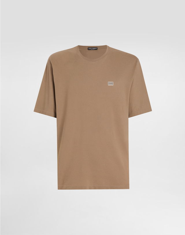 Dolce & Gabbana Cotton T-Shirt with Logo Tag