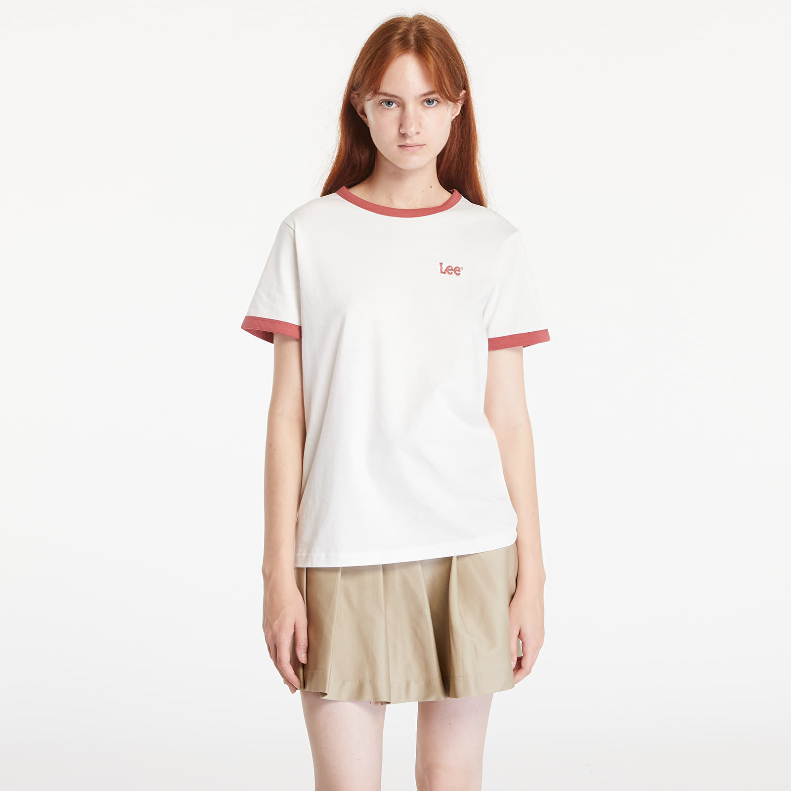 Ringer Tee Ecru, 0