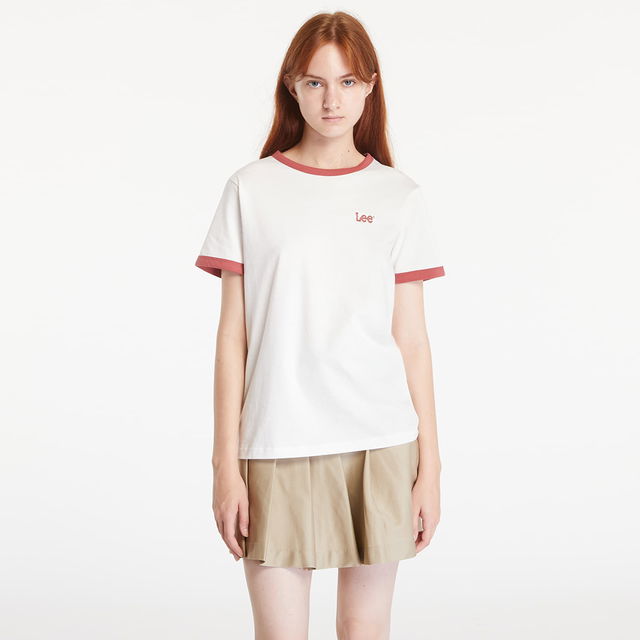 Ringer Tee Ecru