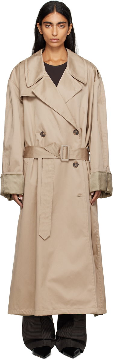 Тренчкот Maison Margiela MM6 Maison Margiela Cotton Trench Coat Бежово | S52AH0081 M35368, 0