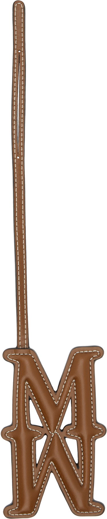 Ключодържатели Max Mara Max Mara Leather Monogram Keychain Кафяво | 2524726061600, 0