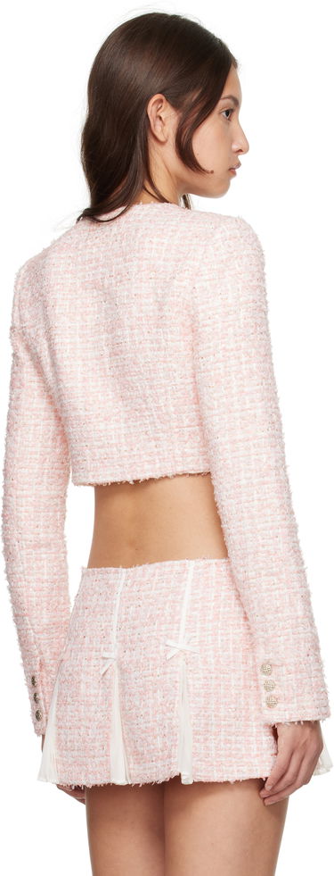 Яке GUIZIO Guizio Colette Cropped Tweed Jacket Розово | H24702W114, 2