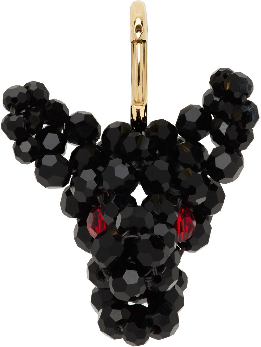 Обеци Simone Rocha Simone Rocha Beaded Creature Single Earring Черно | ERG511 0903, 0