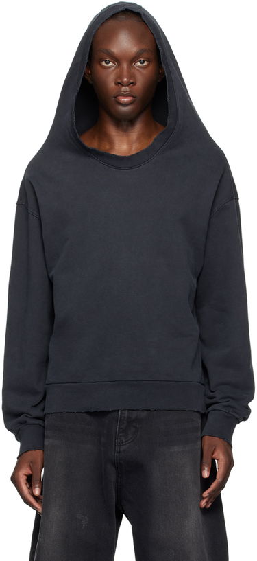Суитчър We11done We11done Wide Neck Hoodie Черно | WD-TH2-24-801-U-BK, 0