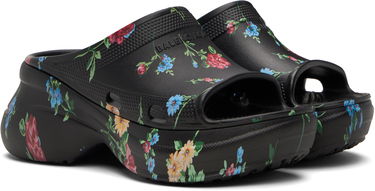 Кецове и обувки Balenciaga Balenciaga Crocs Edition Floral Pool Slides Черно | 677389W1S8G, 3