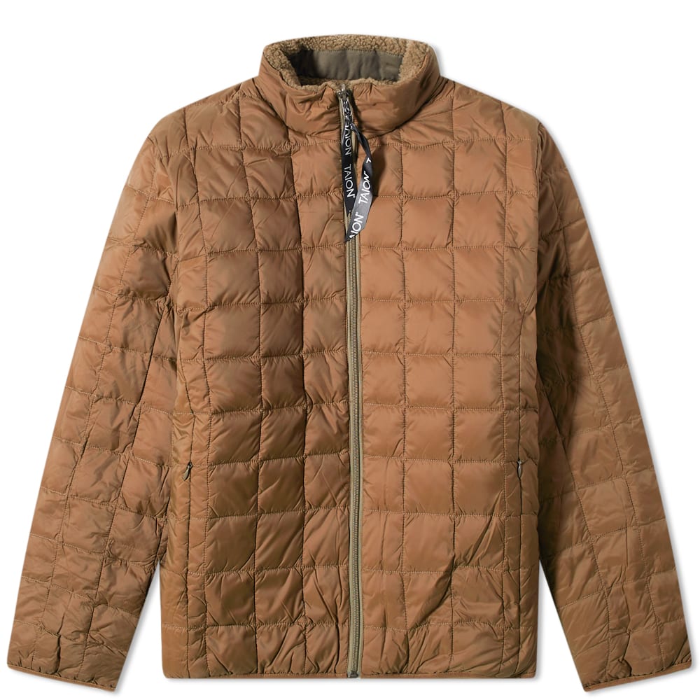 Яке TAION Reversible Boa Fleece Down Jacket Кафяво | TAION-R102MB-BRW, 0