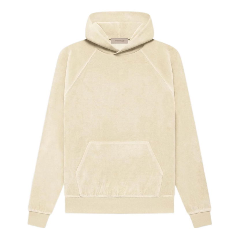 Суитчър Fear of God Essentials FW22 Velour Hoodie Бежово | FOG-FW22-633