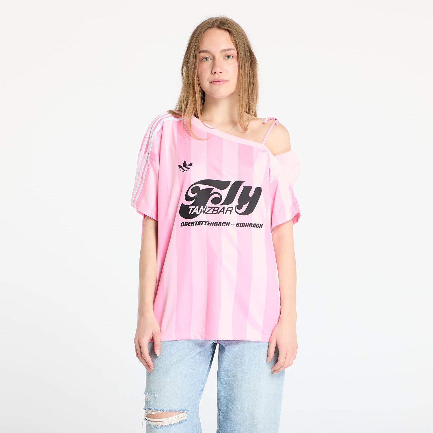 Фланелка adidas Originals adidas Originals Off Shoulder Jersey Розово | KD2277, 0