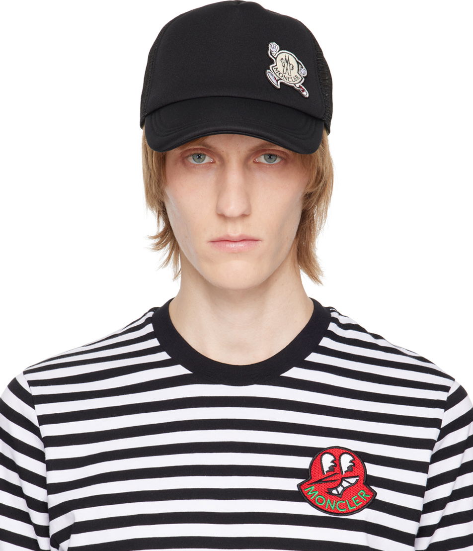 Шапка с козирка Moncler Patch Baseball Cap Черно | I10913B000130U155, 0