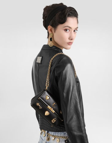 Дамска чанта Dolce & Gabbana Dolce & Gabbana Marlene City Mini Bag with Gold-Tone Hardware Черно | BB7766AG6808S574, 1