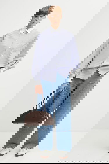 Дънки Carhartt WIP Brandon Double Knee Pant high waist Синьо | I034635.112, 4