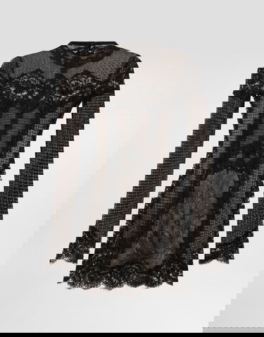 Pокля Dolce & Gabbana Dolce & Gabbana Knitted Lace Dress Черно | FXS53TJGMBSN0000, 0
