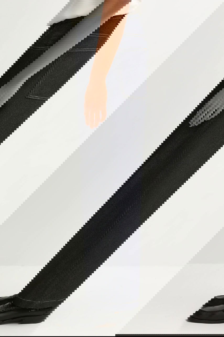 Дънки Carhartt WIP Brandon Pant Dark Wash Wide-Leg Jeans Черно | I035893.101, 1