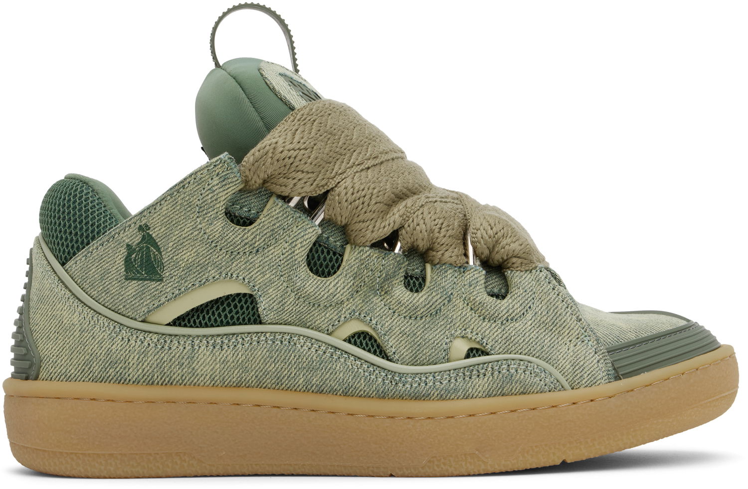 Кецове и обувки LANVIN Curb Denim Sneakers Синьо | FM-SKRK11-DENI-H24, 0