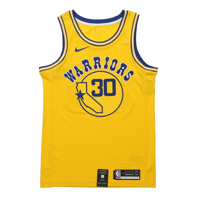 Фланелка Nike Golden State Warriors Stephen Curry Classic Edition Swingman Jersey Жълто | AJ3878-728