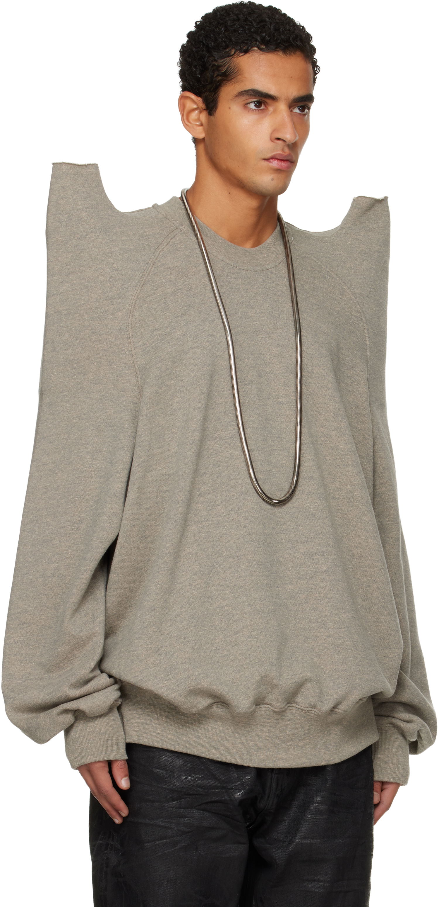 Суитчър Rick Owens Concordians Tecsweat Sweatshirt Сиво | DU02E7272 FGM, 1