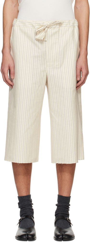 Къси панталони Maison Margiela Maison Margiela Striped Lounge Shorts Бежово | S50MU0080 S76507, 0