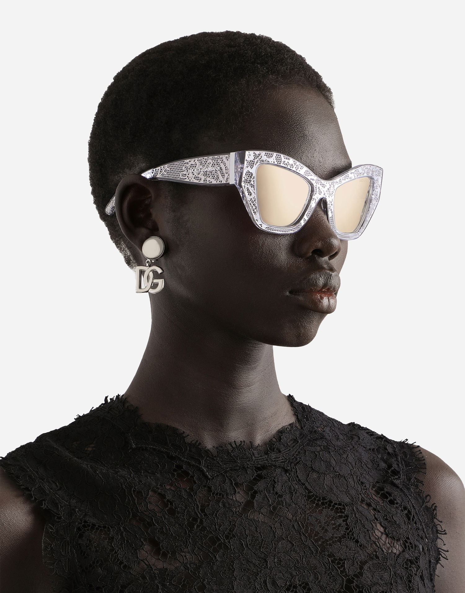 Слънчеви очила Dolce & Gabbana Dolce & Gabbana DG Lace Sunglasses Сиво | VG4494VP3AP9V000, 1