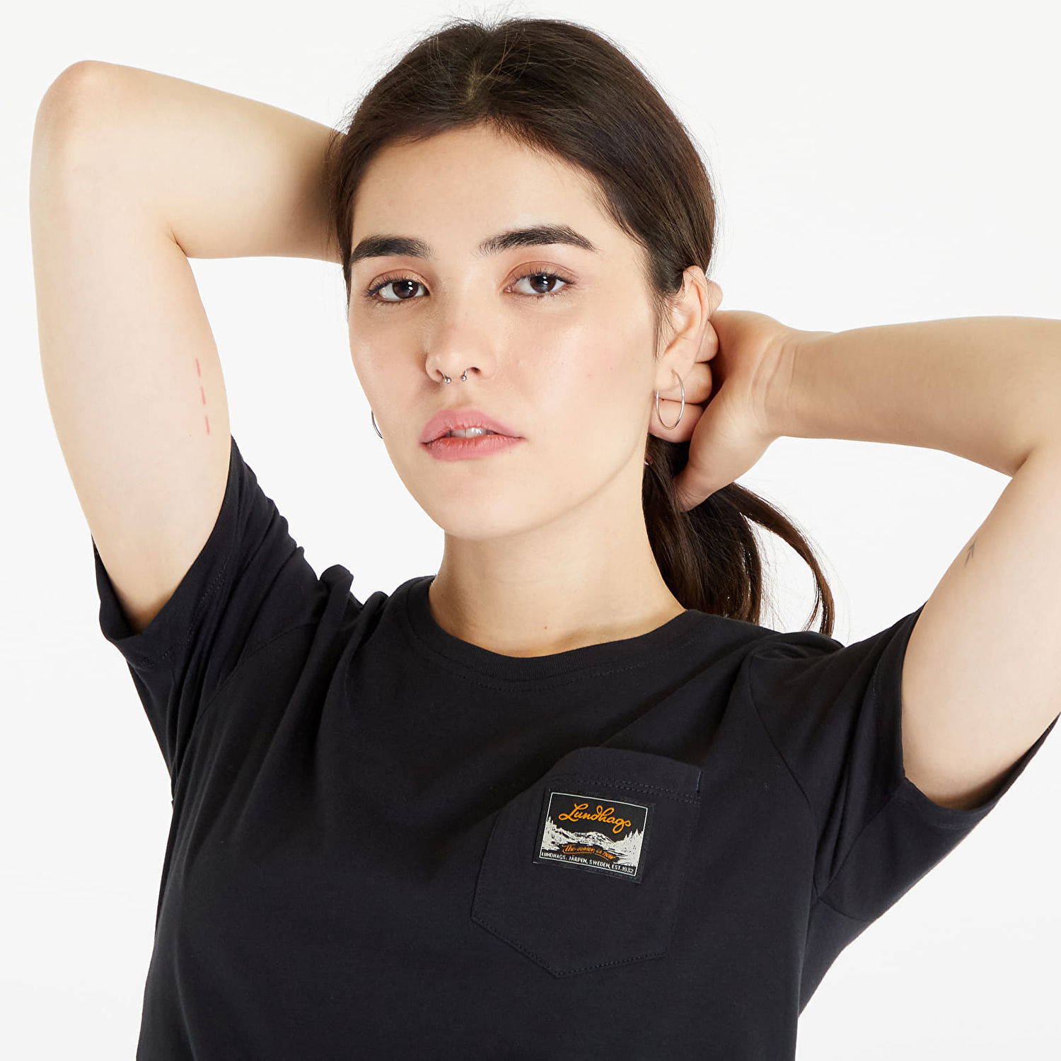 Тениска Lundhags Lundhags Knak T-Shirt Черно | 1129099-900, 1