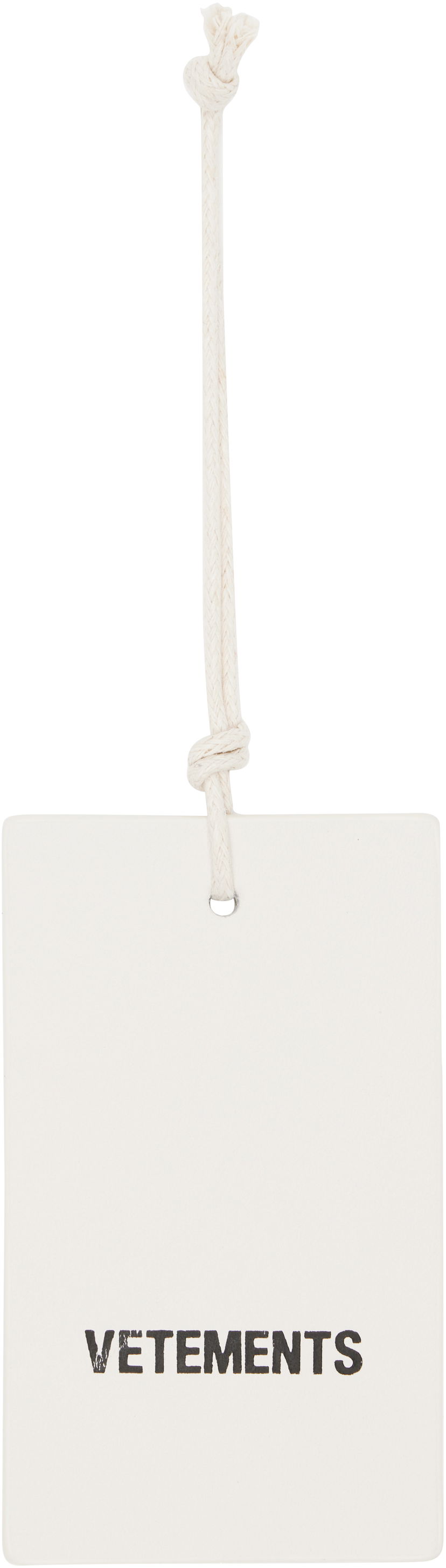 Ключодържатели VETEMENTS Vetements Logo Hangtag Keychain Бяло | UH76HT100L