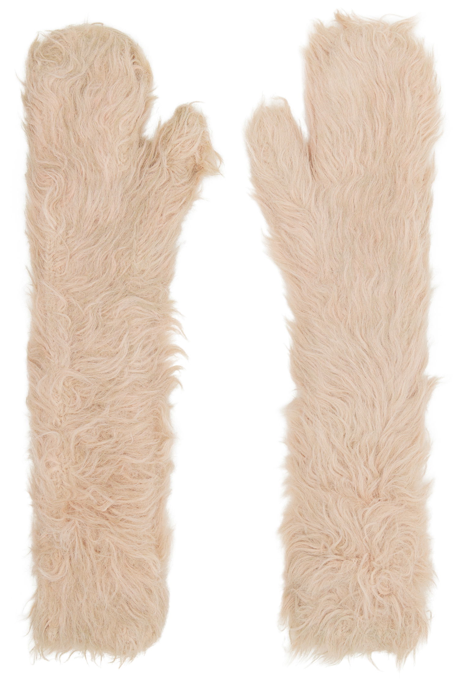 Ръкавици Acne Studios Acne Studios Fluffy Mitts Бежово | C80211-, 0