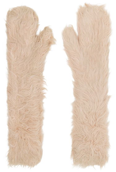 Ръкавици Acne Studios Acne Studios Fluffy Mitts Бежово | C80211-, 0