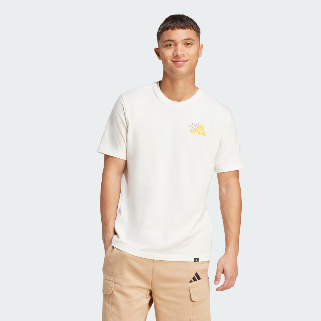 Тениска adidas Performance Grilled Cheese Graphic T-Shirt Бяло | JM6459, 0