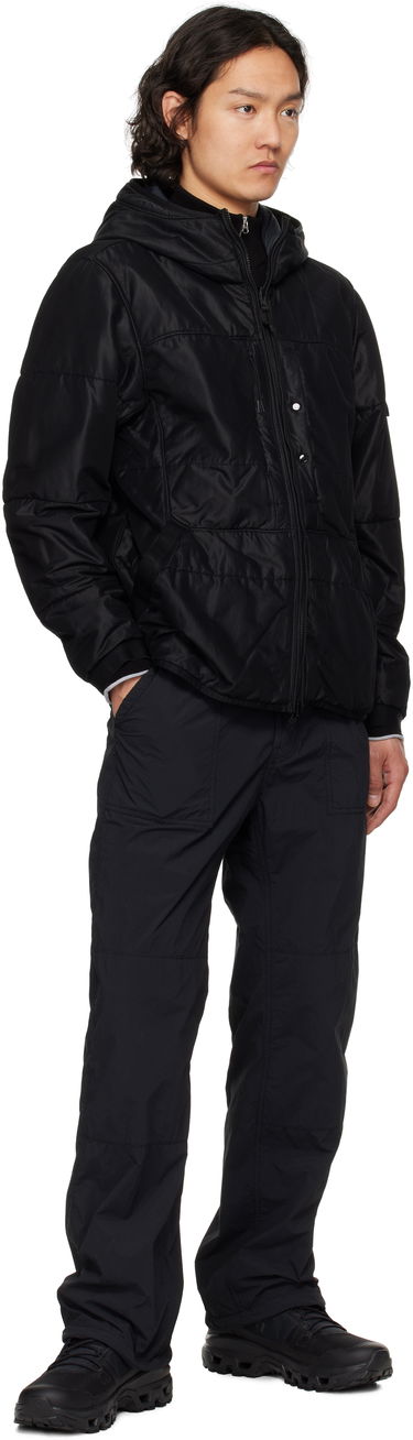 Пухо яке Stone Island Stone Island Reversible Nylon Mesh-TC Hooded Jacket Черно | K1S15 4100087 S0032, 4