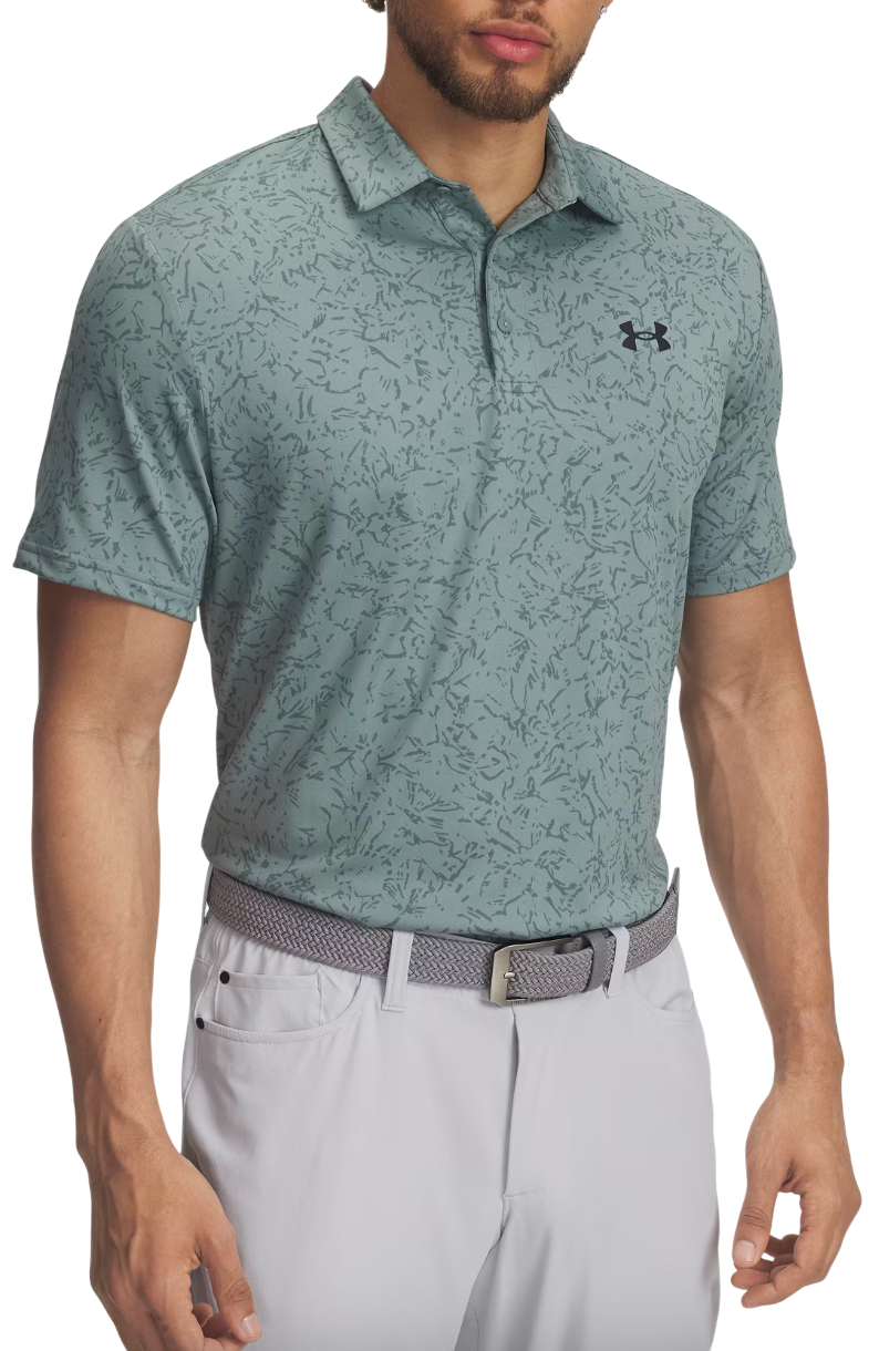 Поло тениска Under Armour Playoff 3.0 Printed Polo Тюркоазено | 1378677-323, 0