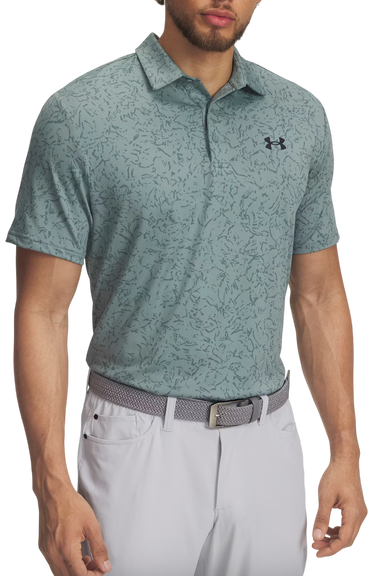 Поло тениска Under Armour Playoff 3.0 Printed Polo Тюркоазено | 1378677-323, 0