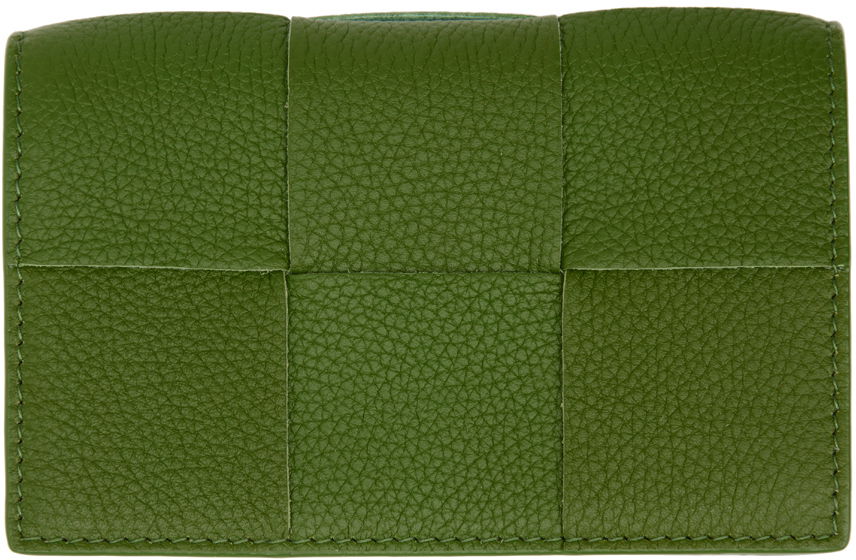 Портфейл Bottega Veneta Business Card Case Зелено | 651396 VCP13, 0