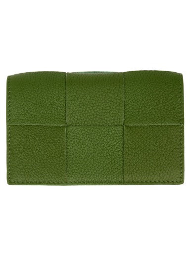 Портфейл Bottega Veneta Business Card Case Зелено | 651396 VCP13