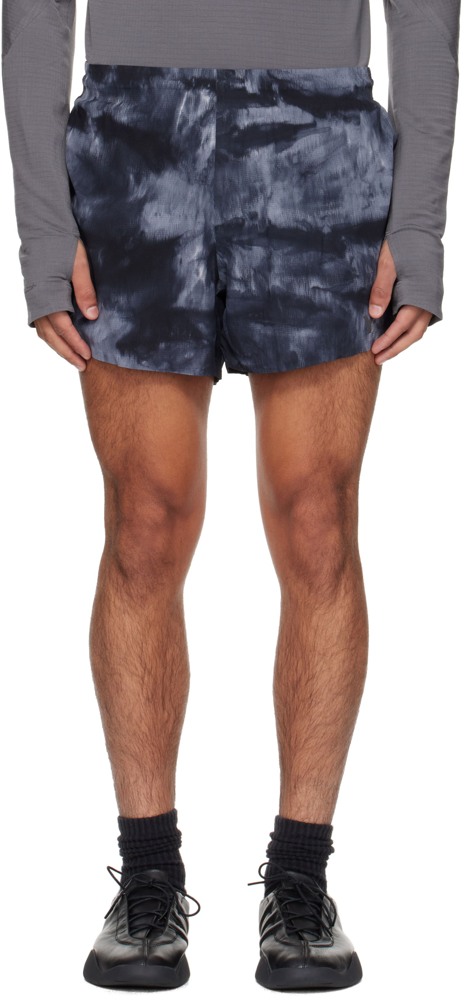 Къси панталони Y-3 Y-3 AOP Running Shorts Черно | JX4809, 0